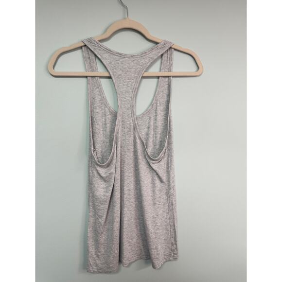 NWOT! Fabletics Ribbed Racerback Tank - Light Grey - Medium - Picture 3 of 3